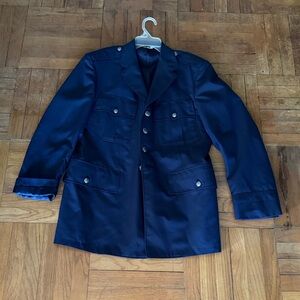 Men's Navy Blue Military Style Jacket